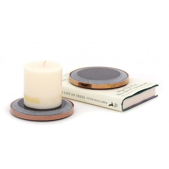 Yin Candle Plates {set of two} ~ 14